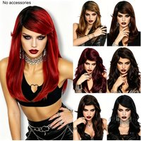 Women Medium Length Layered Synthetic Wig Wave with Side Bangs, Heat Resistant for Daily Wear, Party, Cosplay, Holiday