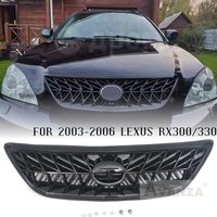 Glossy Black Grille Fit For 2003-2006 LEXUS RX300 RX330 Harrier Front Bumper Grill TRD Style