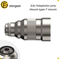 Objectif de caméra HD 3,5x Fotorgear, objectif téléobjectif pour la photographie sur téléphone, compatible avec le système de montage T pour iPhone, Android, Samsung, Xiaomi.