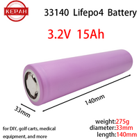 33140 Lifepo4 Battery 3.2V 15Ah for DIY 4S 12V 24V 36V 48V ebike e-scooter power tools Electric motorcycle Battery Pack