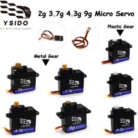 YSIDO 2g 3.7g 4.3g 9g Micro Servo JST 2.0mm 1.25mm Dupont Plug for RC Mini Fixed Wing Aircraft Plane Drone Helicopter mini car