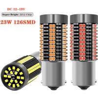 DXZ 2PCS 50W Led Headlight 1157 BAY15D P21/5W 1156 BA15S P21W BAU15S PY21W Canbus LED Turn Signal Light Bulb 7440 T20 126SMD