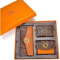 New! 3-Piece Wallet Set - Women's Card Holder & Coin Purse, Elegant Gift Box Packaging