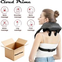 Shiatsu Neck And Shoulder Massager with LED Red Light Kneading Spine Back Muscle Relaxer for Home Use Shoulder Massage Shawl