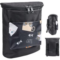Multifunctional Large Capacity Bicycle Hanging Bag, Front Zipper Pouch for Electric Motorcycle & Motorcycle Accessories