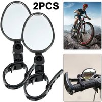 2/1PCS Universal Bicycle Rearview Mirror 360°Adjustable Rotate Convex Wide Angle Cycling Handlebar Rear View Mirrors
