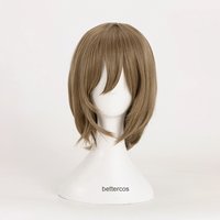 High Quality Persona 5 Goro Akechi Cosplay Wig Short Linen Brown Heat Resistant Synthetic Hair Game Anime Wigs + Wig Cap