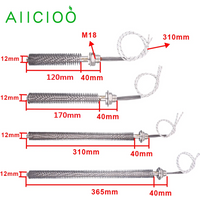 220V Electric Exchanger Finned Heater Air Heating Element Cartridge Radiator M18 Thread 300W 500W 800W 1KW