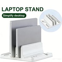 Adjustable Laptop Stand Vertical Save Desktop Space Easy To Place Computer Accessories Scalable Width for Office Desk Storage