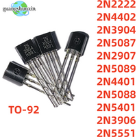 50PCS 100% NEW 2N3904 2N3906 2N2907 2N4401 2N4402 2N2222 PN2222 2N5401 2N5551 2N5087 2N5088 2N5089 TO-92 Transistor