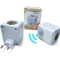 AC85-265V EU/US Plug E27 PIR Motion Sensor LED Switch Lamp Base Human Induction Light Bulb Holder Socket Adapter Converter