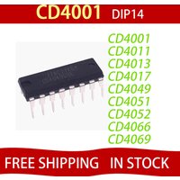 50PCS CD4001 CD4011 CD4013 CD4017 CD4040 CD4046 CD4047 CD4049 CD4051 CD4052 CD4053 CD4066 CD4067 CD4069 DIP14/16