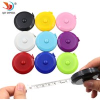 Pocket Plastic Round Tape Measure Tapeline Tape Measure Ruler Sewing Tool Mini 1.5m Gadget Ruler Band