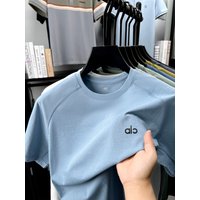 Summer fashion brand printed men's short sleeved round neck T-shirt comfortable and breathable daily casual sports versatile top