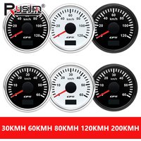 30/60/80/120/200 km/h 52 mm digitales GPS-Tachometer mit Antenne, Boot, Auto, Geschwindigkeitsmesser, 7-Farben-Hintergrundbeleuchtung, 12 V, 24 V