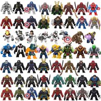 Anime Figure Mini Building Block Toy Figurine, Superhero Iron Man, Green Giant Conqueror Puzzle Toy, Children's Gift