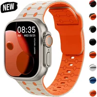 Silicone band For Apple watch Strap 46mm 45mm 41mm 44mm 49mm 40mm 38 42mm bracelet correa iwatch 11 10 9 8 7 6 5 3 SE Ultra3 2 1