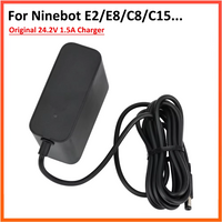 Original Charger For Ninebot Electric Scooter E2 E2Plus E8 E10 C15 C20 Kickscooter 24.2V1.5A Battery Power Adapter Parts