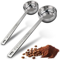 Stainless Steel Coffee Scoop Coffee Measuring Spoons with Long Handles for Ground Coffee Tea Spices Protein Powder Kitchen Tools