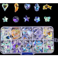 100pcs Crystal Suncatcher Beads Glass Prisms Loose Beads Chandelier Parts Replacement DIY Jewelry Making Strand Hanging Pendant