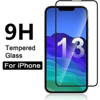 9D Screen Protector For iPhone 16E 16 15 14 13 12 11 Pro Max Full Coverage Tempered Film For iPhone 16 15 14 Plus 13 12Mini