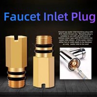 2PCS Faucet Inlet Plug M10 Hot Cold Water Faucet Inlet Plug Fixture Flexible Pipe End Cap For Bathroom Mixer Taps Accessories