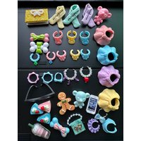 Lot d'accessoires pour animaux de compagnie : chapeaux, lunettes, jupes, colliers, nourriture et boissons pour chats et chiens (Collie, Teckel, Cocker Spaniel, Husky, Chiot)