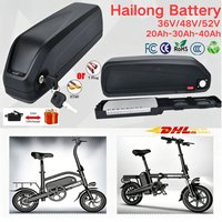 Hailong Battery 36V 48V 52V 20Ah 30Ah Rechargeable Large Capacity Smart BMS for 500W-1500W Ebike Scooter for octagonal motors