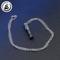 TXQSABER Mini Lightsaber Necklace Pendant for Obi wan Kenobi Parts Display Saber Sword Metal Keychain Accessories