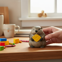 Screaming Marmot Prank Toy Funny Shape Abstract Sounding Toy Desktop Size Funny Prank Toy For Home Office Stress Relief Toy