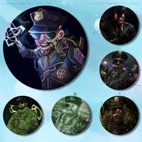 O-Outlast Game Leland Coyle Custom Badges 75mm 44mm 25mm Brooch Backpack Hat Enamel Pins Accessories Toys Gifts