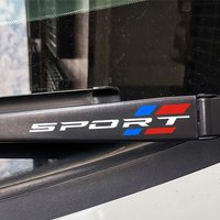 2PCS/4PCS 12cm Sport Letter with M Color Stripe Waterproof Vinyl Sticker Decal for Car Motorcycle Helmet Body Decor