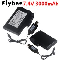 7.4V Li-Polymer 3000mah Battery for Heated Gloves, Heating Vest, Socks, Winter Antifreeze Saver Heating Battery Power Bank
