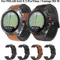 Leather Silicone Bracelet For POLAR Grit X 2 Pro/Grit X Pro/Titan Strap Replacement For Polar Vantage M2 M Watchband 22mm Correa