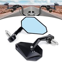 2PCS of Motorcycle Rearview Mirror Aluminum Alloy Universal Pedal Rod End Handlebar Rearview Mirror Rearview Mirror Accessories