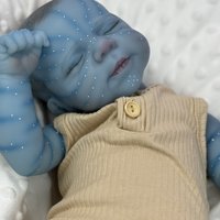 BZDOLL 19 Inch 48 CM Asleep Reborn Baby Doll Toy For Girl Vinyl Limbs Cloth Body Lifelike Doll Peculiar Birthday Gift