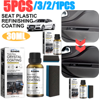 30ml Car Panel Plastic Renovated Retreading Agent Long Lasting Car Plastic Trim Restorer Plastic Part Refurbishment Car Care Set
