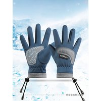 AliExpress NONE Warm Cycling Children's Gloves Autumn Winter Drawstring Anti Slip Gloves Boys Girls Hiking Skateboarding Kids Outdoor Play Glove