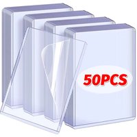 1/25/50Pcs Transparent Korean Kpop Card Sleeve with Protective Film Clear Card Holder Idol Photo Game Card Holders Cover 35PT