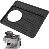 New Silicone Coffee Mat for Breville 870/880 Espresso Machine Top Cover Mat Food Grade Silicone Anti-Slip Espresso Tamper Mat
