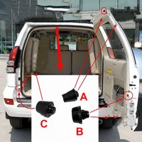 Trunk Rubber Buffer Tailgate Rubber Block Rear Door Damping Damper For Toyota Land Cruiser Prado LC120 2003 2004 2005 2006-2009