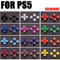 13 Colors Replacement Plastic Crystal Buttons ABXY D Pad Driection Key Kit For PS5 Controller Repair Parts
