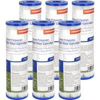 Coronwater 10" X 2.5" Pleated Sediment Water Filter Cartridge 6 Pack for Home Water Purification System