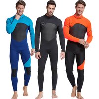 3mm Full Body Men Wetsuit Neoprene Long Sleeve Back Zip Warm Diving Surf Snorkel Suit Adult Water Sports Swimwear S~3XL