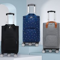 Large Capacity Shopping Cart Vegetable Buying Hand Truck Retractable Handle Waterproof Lightweight Foldable Aluminum Alloy Wheel