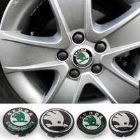 4PCS 55/65mm Car Original Wheel Center Cover Hub Cap Emblem For Skoda Octavia Fabia Rapid Superb A5 A7 VRS VII Accessories Cover