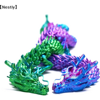 3D Printed Chinese Dragon Full Body Joints Movable Home Furnishing Decoration Ornament Worth Collecting Creative Toys〔Nest〕