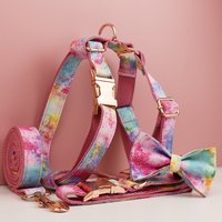 Customize Logo Heavy Duty Adjustable Collars Dog Accessories Metal Buckle Hardware Soft Harness Leash Engraved Name Zharan 02