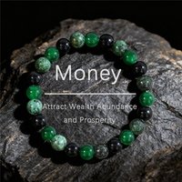 Fashionable 8mm Green Beaded Bracelet - Handmade Elastic Rope Bracelet - The Best Gift to Give