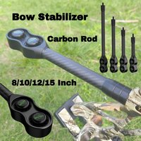 8/10/12/15 Inch Carbon Stabilizer Archery Bow Damper Shock Absorption Compound Bow Balance Bar Target Outdoor Hunting Shooting